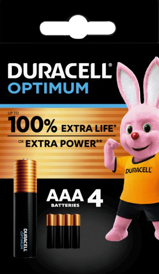 DURACELL OPTIMUM AAA B4 4 PEZZI - Fontenova srl