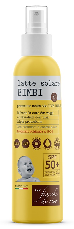 FIOCCHI DI RISO LATTE SOLARE BIMBI 50+ 140 ML SPRAY - Fontenova srl