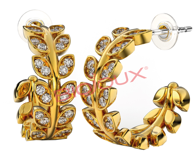BJT237 ORECCHINI LORE'S GOLD PLATED - Fontenova srl