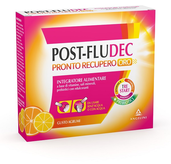 POSTFLUDEC AGRUMI PRONTO RECUPERO ORO 12 BUSTINE - Fontenova srl