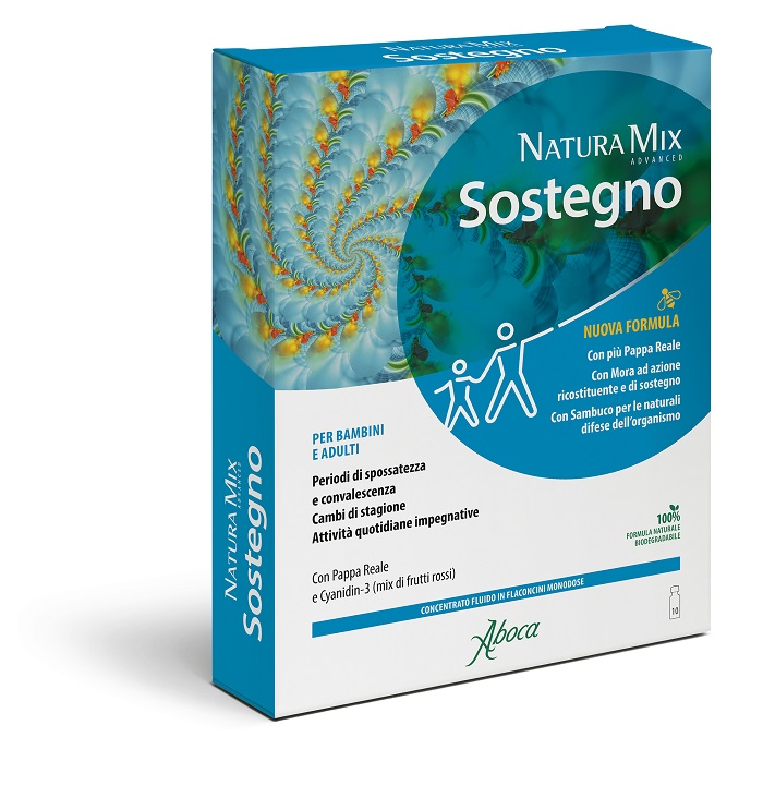 NATURA MIX ADVANCED SOSTEGNO 10 FLACONCINI DA 15 ML - Fontenova srl