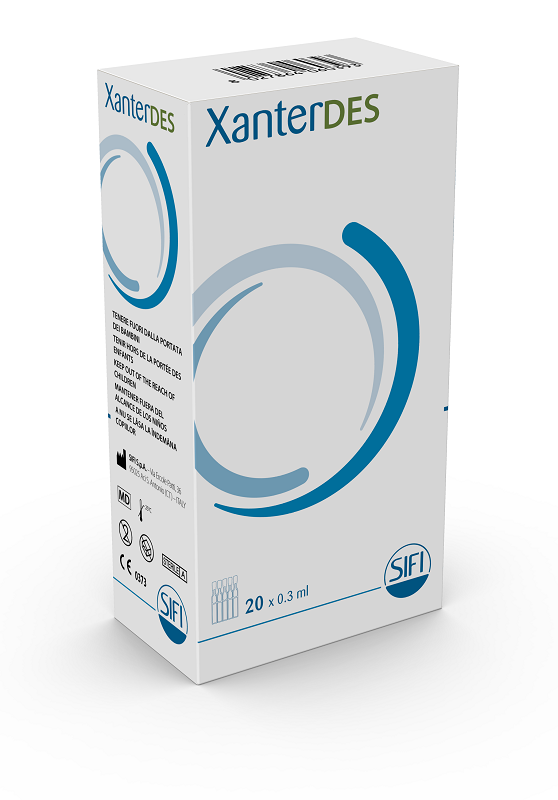 XANTERDES SOLUZIONE OFTALMICA 20 FLACONCINI MONODOSE DA 0,3 ML - Fontenova srl