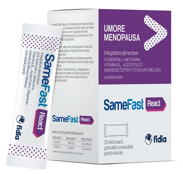 SAMEFAST REACT 20 STICK PACK - Fontenova srl