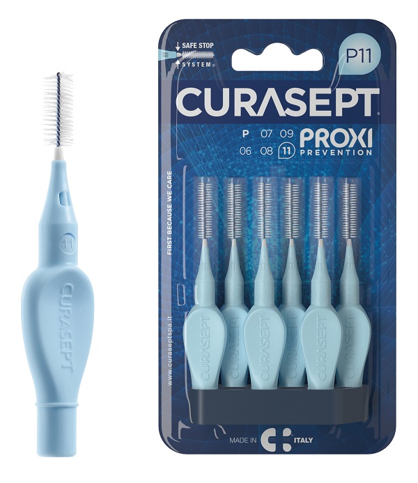 CURASEPT PROXI P11 AZZURRO/LIGHT BLUE 6 PEZZI - Fontenova srl