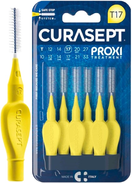CURASEPT PROXI T17 GIALLO/YELLOW 6 PEZZI - Fontenova srl