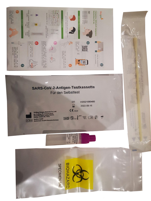 TEST ANTIGENICO RAPIDO COVID-19 HOTGEN AUTODIAGNOSTICO DETERMINAZIONE QUALITATIVA ANTIGENI SARS-COV-2 IN TAMPONI NASALI MEDIANTE IMMUNOCROMATOGRAFIA - Fontenova srl