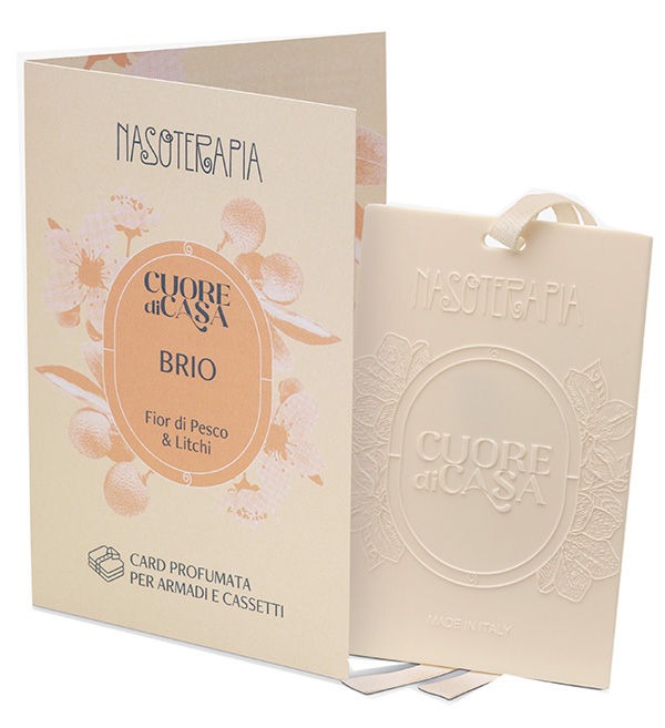 CARD PROFUMATA SINGOLA FIOR DI PESCO E LITCHI NASOTERAPIA - Fontenova srl