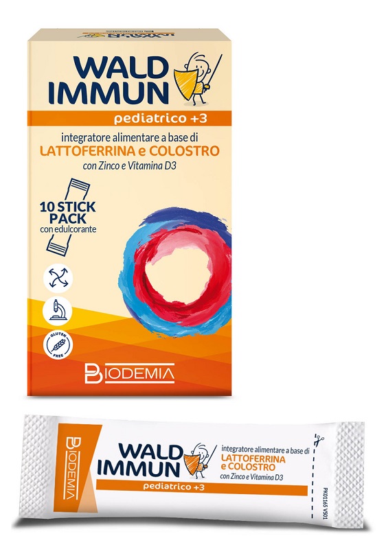 WALD IMMUN PEDIATRICO +3 10 STICK GUSTO CIOCCOLATO - Fontenova srl
