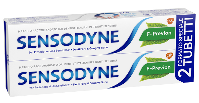 SENSODYNE F PREVION 2 X 75 ML - Fontenova srl