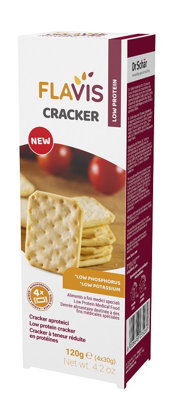 FLAVIS CRACKER APROTEICI 4 PORZIONI DA 30 G - Fontenova srl