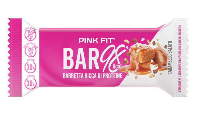 PINK FIT BAR 98 CARAMELLO SALATO 30 G - Fontenova srl