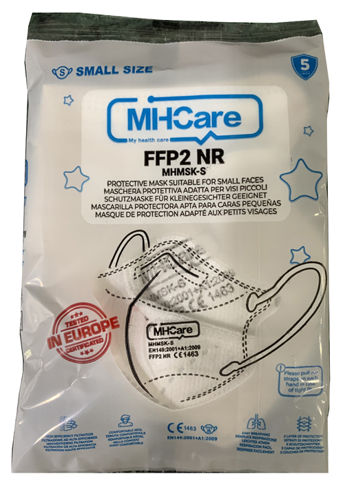 MHCARE FFP2 NR MASCHERA PROTETTIVA SMALL 1 PEZZO - Fontenova srl