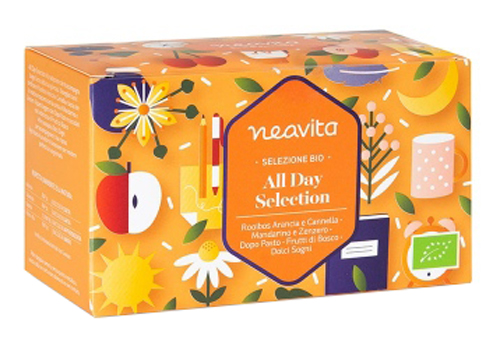 NEAVITA SELEZIONE INFUSI E TISANE BIO IN FILTRO ALL DAY SELECTION 20 PEZZI - Fontenova srl