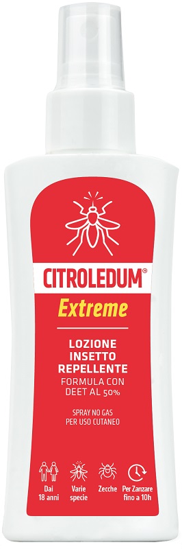 CITROLEDUM LOZIONE SPRAY EXTREME DEET 50% 100 ML - Fontenova srl