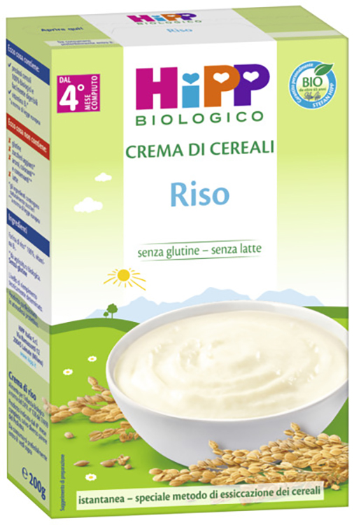 HIPP BIO CREMA CEREALI RISO 200 G - Fontenova srl