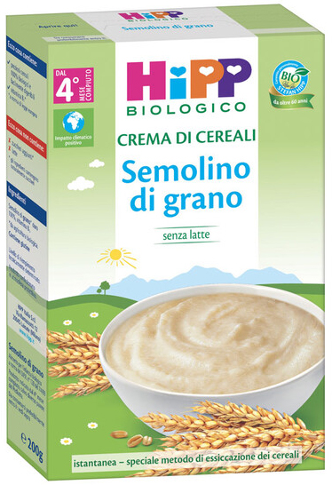 HIPP BIO CREMA CEREALI SEMOLINO DI GRANO 200 G - Fontenova srl