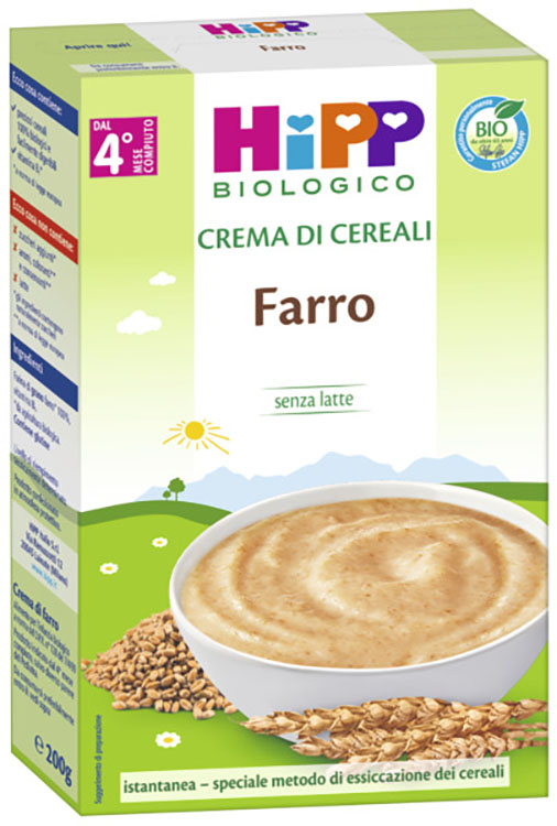 HIPP BIO CREMA CEREALI FARRO 200 G - Fontenova srl