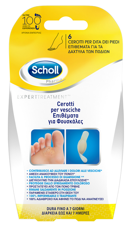 CEROTTO SCHOLL VESCICA DITA PIEDE 6 PEZZI - Fontenova srl