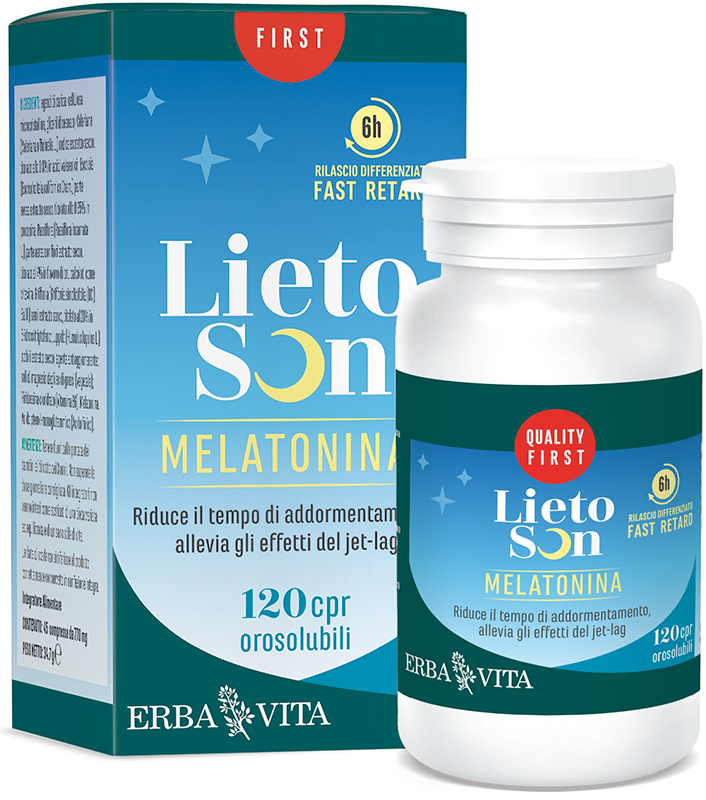 LIETOSON MELATONINA 120 COMPRESSE OROSOLUBILI - Fontenova srl