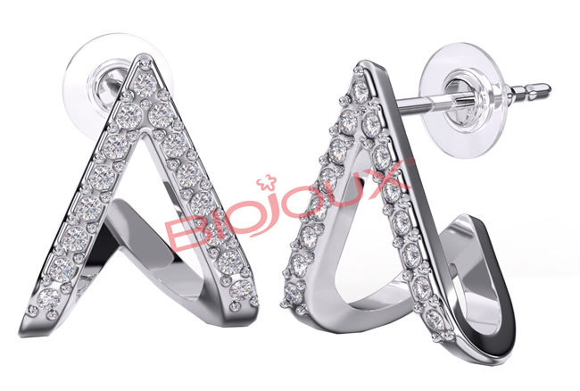 BJT261 ORECCHINI SUNSET HIL STAINLESS STEEL - Fontenova srl