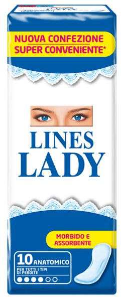 LINES LADY ANATOMICO 10 PEZZI - Fontenova srl