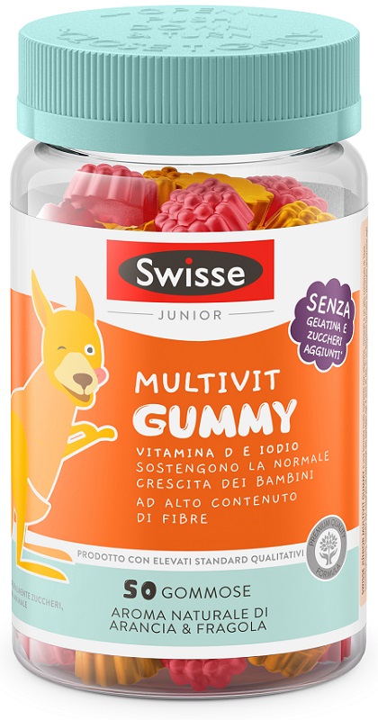 SWISSE JUNIOR MULTIVIT GUMMY 50 PASTIGLIE GOMMOSE - Fontenova srl