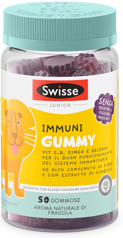 SWISSE JUNIOR IMMUNI GUMMY 50 PASTIGLIE GOMMOSE - Fontenova srl