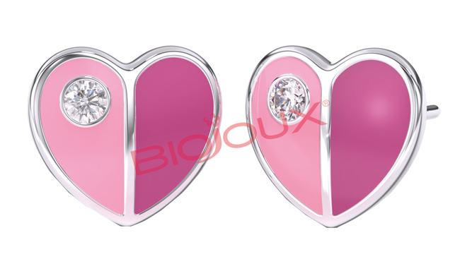 BJT734 ORECCHINI SWEETHEART STAINLESS STEEL - Fontenova srl