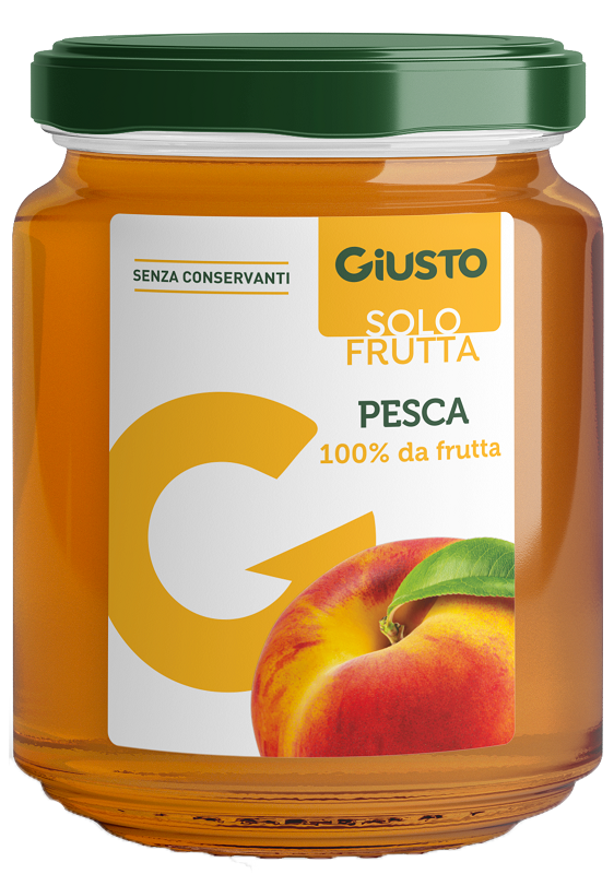 GIUSTO SOLO FRUTTA MARMELLATA PESCA 284 G - Fontenova srl