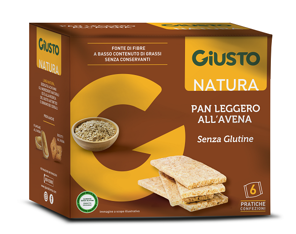 GIUSTO SENZA GLUTINE PANLEGGERO ALL'AVENA 6 CONFEZIONI DA 25G - Fontenova srl