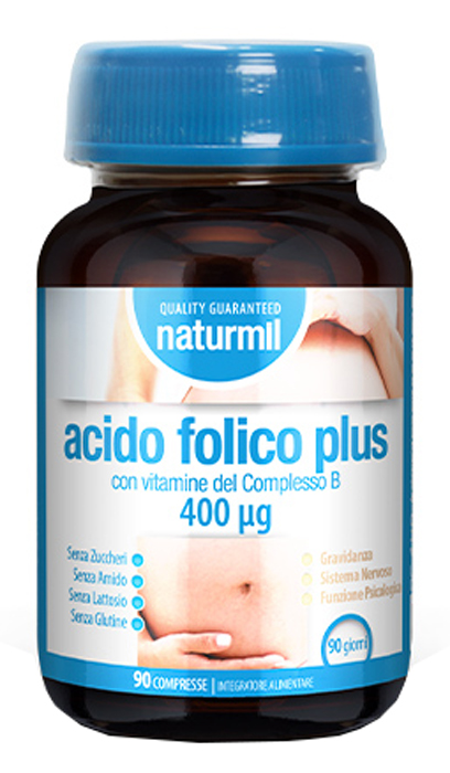 NATURMIL ACIDO FOLICO PLUS 400 MCG 90 COMPRESSE - Fontenova srl