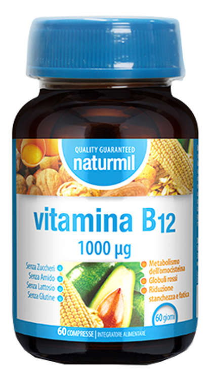 NATURMIL VITAMINA B12 1000 MCG 60 COMPRESSE DA 0,67 G - Fontenova srl