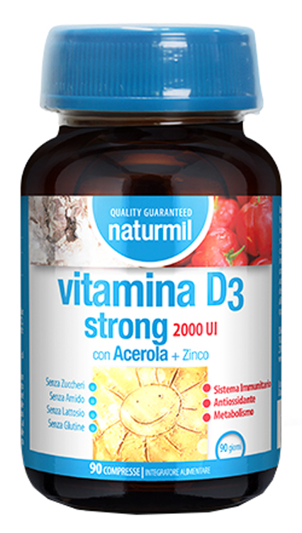 NATURMIL VITAMINA D3 STRONG 2000 UI 90 COMPRESSE - Fontenova srl