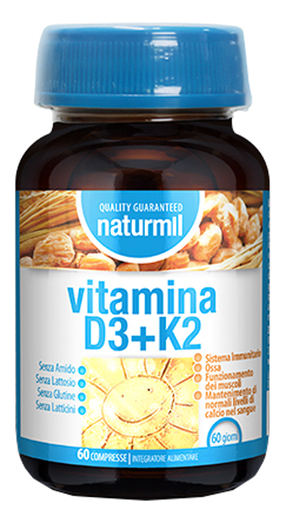NATURMIL VITAMINA D3+K2 60 COMPRESSE - Fontenova srl