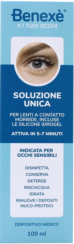 SOLUZIONE UNICA BENEXE' PULIZIA LENTI A CONTATTO 100 ML - Fontenova srl