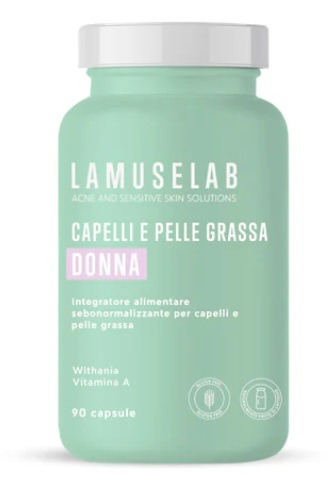 LAMUSELAB CAPELLI E PELLE GRASSA DONNA 90 CAPSULE - Fontenova srl