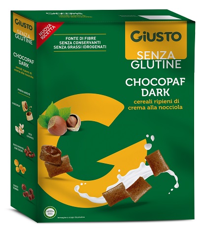 GIUSTO SENZA GLUTINE CHOCOPAFF DARK 300 G - Fontenova srl