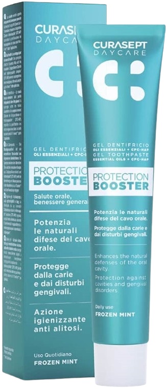 CURASEPT DAYCARE DENTIFRICIO PROTECTION BOOSTER FROZEN MINT 75 ML - Fontenova srl