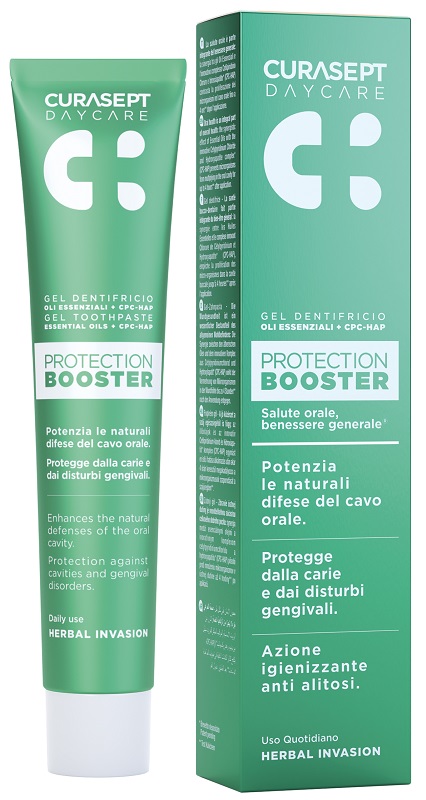 CURASEPT DAYCARE DENTIFRICIO PROTECTION BOOSTER HERBAL INVASION 75 ML - Fontenova srl