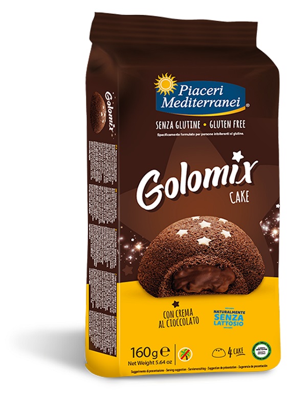 PIACERI MEDITERRANEI GOLOMIX CAKE 4 PEZZI DA 40 G - Fontenova srl