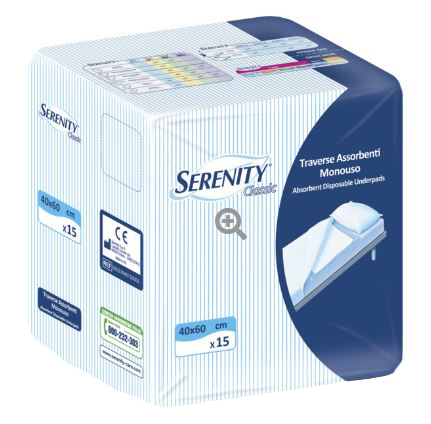 TRAVERSA SERENITY CLASSIC SUPER 40X60 CM 30 PEZZI - Fontenova srl