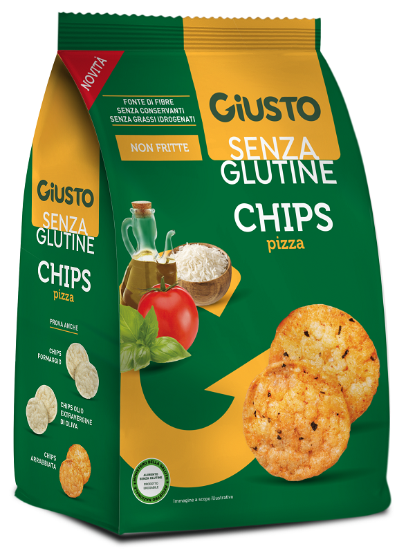 GIUSTO SENZA GLUTINE CHIPS PIZZA 40 G - Fontenova srl