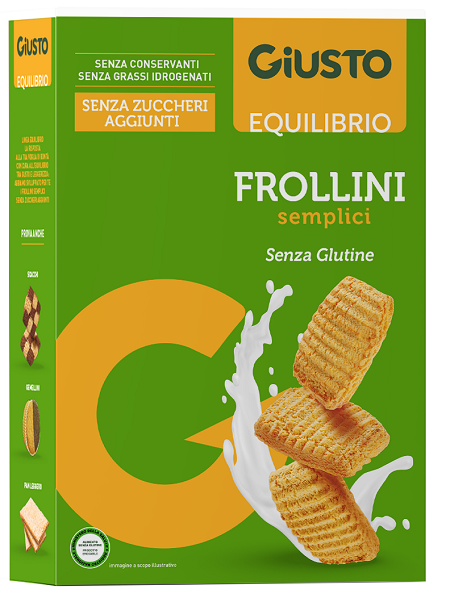 GIUSTO SENZA GLUTINE FROLLINI SEMPLICI 250 G - Fontenova srl