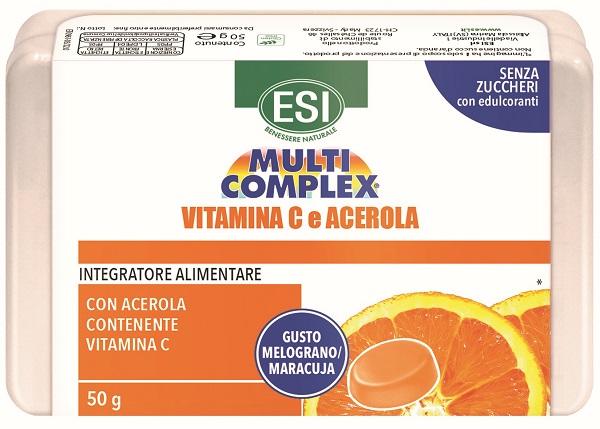 ESI MULTICOMPLEX VITAMINA C E ACEROLA CARAMELLE 50 G - Fontenova srl