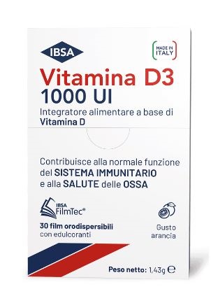 VITAMINA D3 IBSA 1000UI 30 FILM ORODISPERSIBILI - Fontenova srl