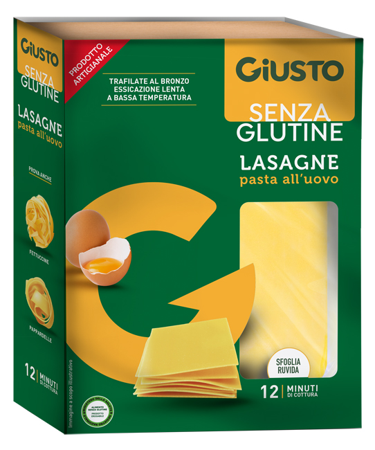 GIUSTO SENZA GLUTINE SFOGLIE LASAGNE 200 G - Fontenova srl