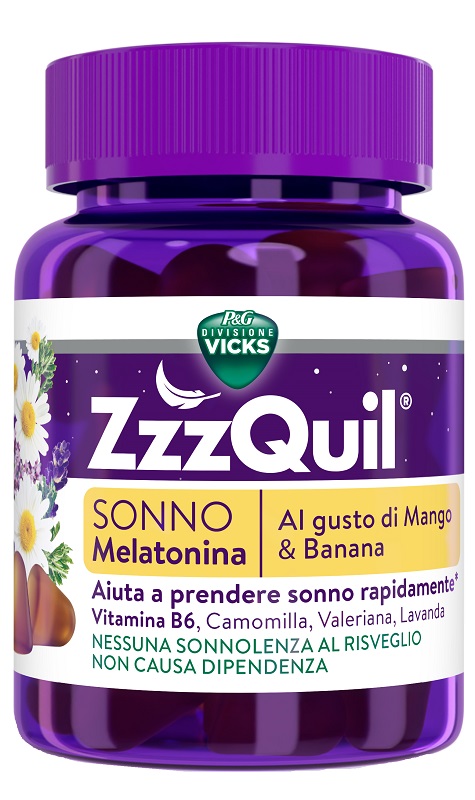 VICKS ZZZQUIL SONNO MANGO & BANANA 30 PASTIGLIE GOMMOSE - Fontenova srl