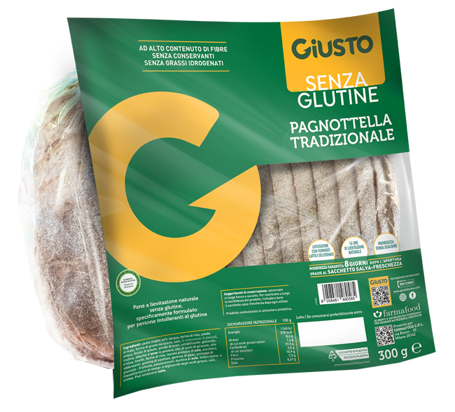 GIUSTO SENZA GLUTINE PAGNOTTELLA 300 G - Fontenova srl