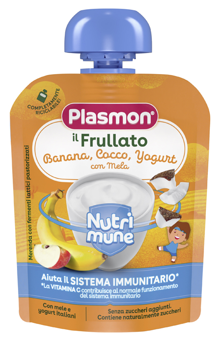 PLASMON NUTRI-MUNE BANANA/COCCO/YOGURT CON MELA 85 G - Fontenova srl