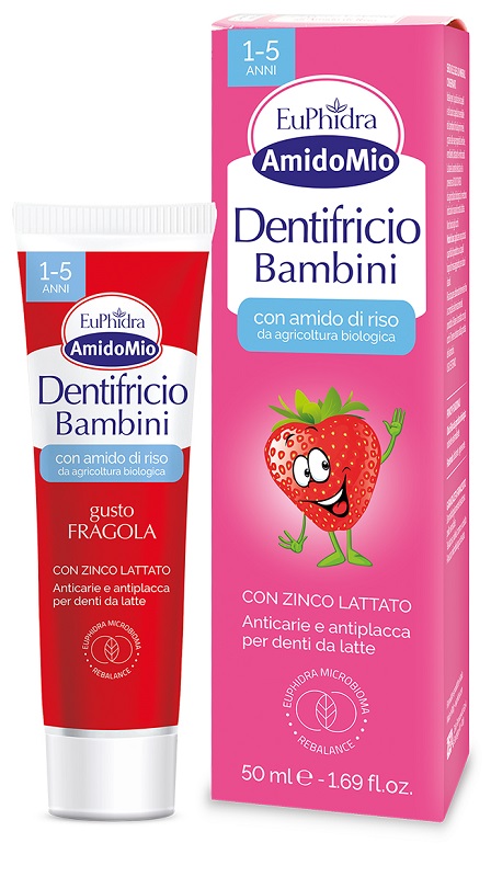 EUPHIDRA AMIDOMIO DENTIFRICIO FRAGOLA 1-5 ANNI 50 ML - Fontenova srl